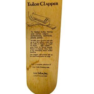 June Tailor Tailor Clapper Wood‎ Pressing Tool For Seamstress  Quilters 9" x 3"